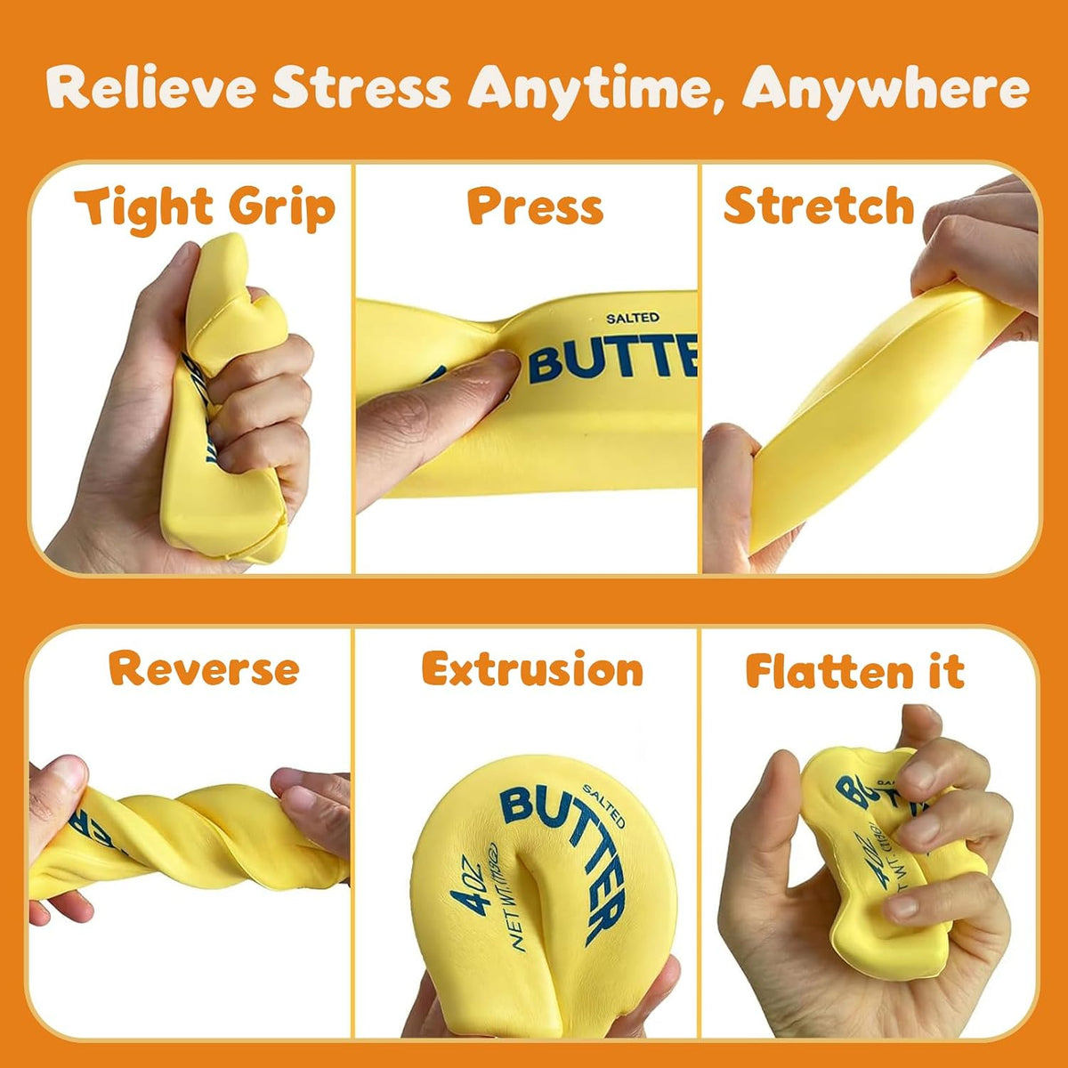 Butter Squishy Stress Toy 5