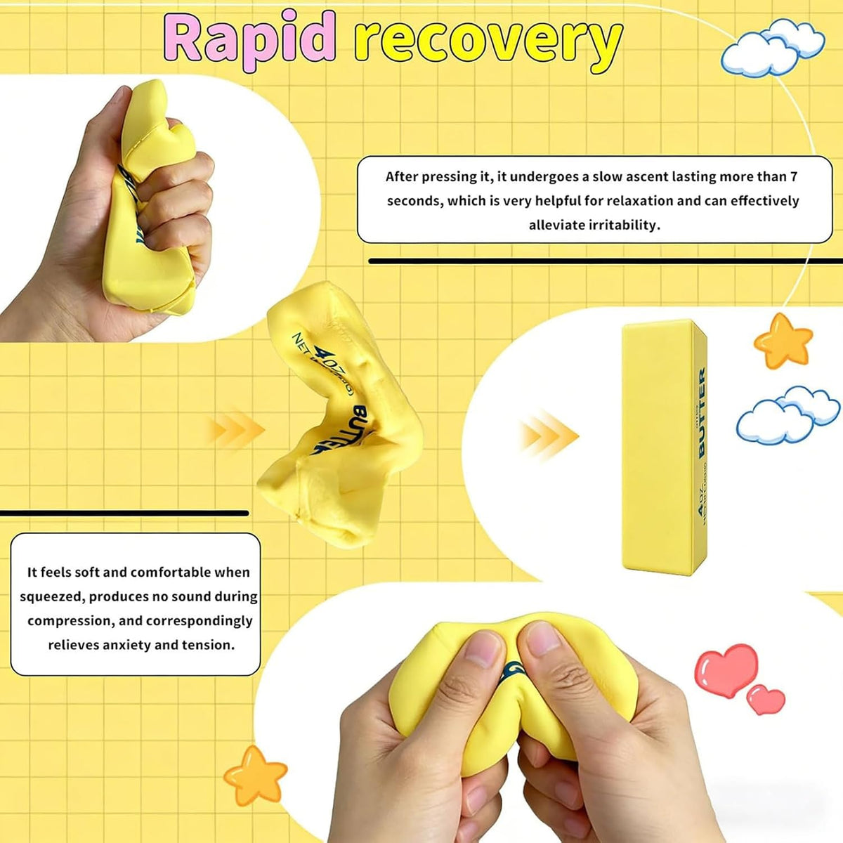 Butter Squishy Stress Toy 3
